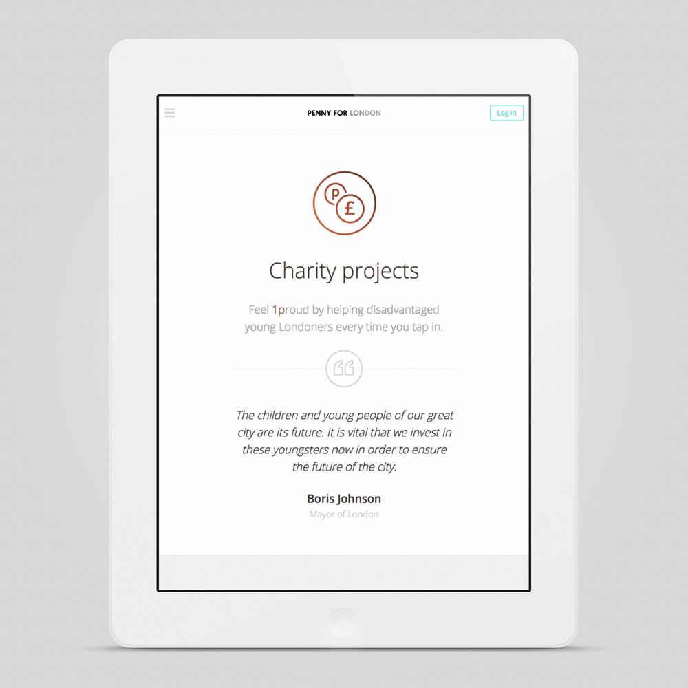 Penny for London charity projects page